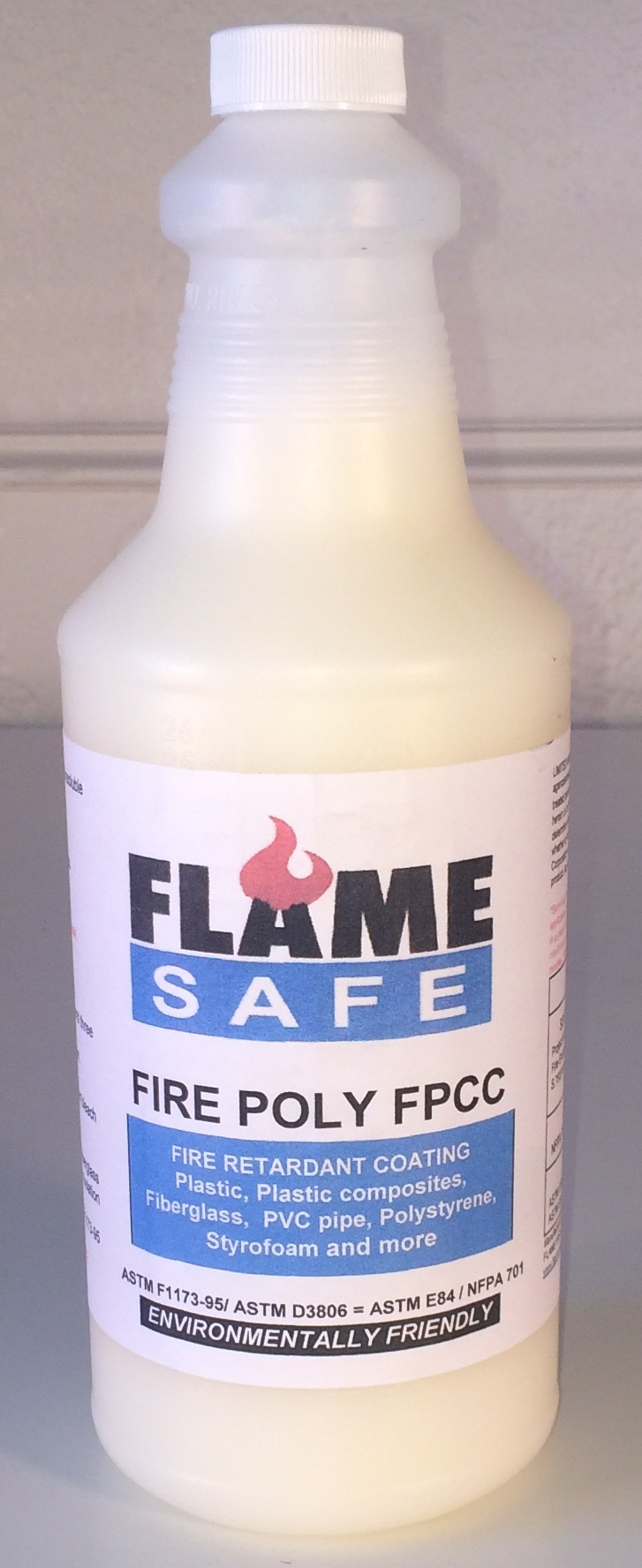 Fire Poly FPCC fire retardant quart bottle